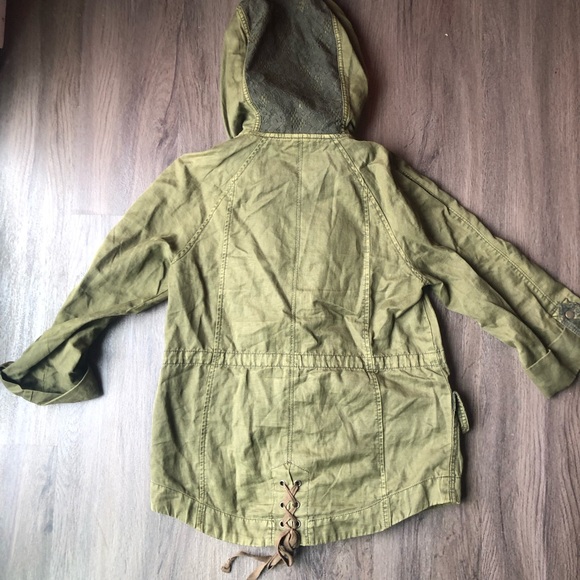 Anthropologie x Hei Hei Military Jacket Women’s Small Army Green Utility Lace - Picture 7 of 15